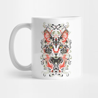 Cute Cat Illusion Design, Funny Cat Lover Gift Idea Mug